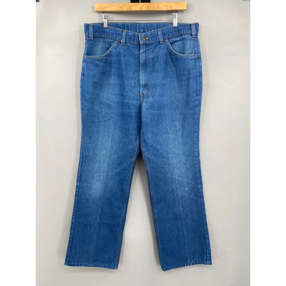 Vintage 80s Levi's Orange Tab Straight Leg Jeans Men 36x34 (34 x 29) 1984 Skosh
